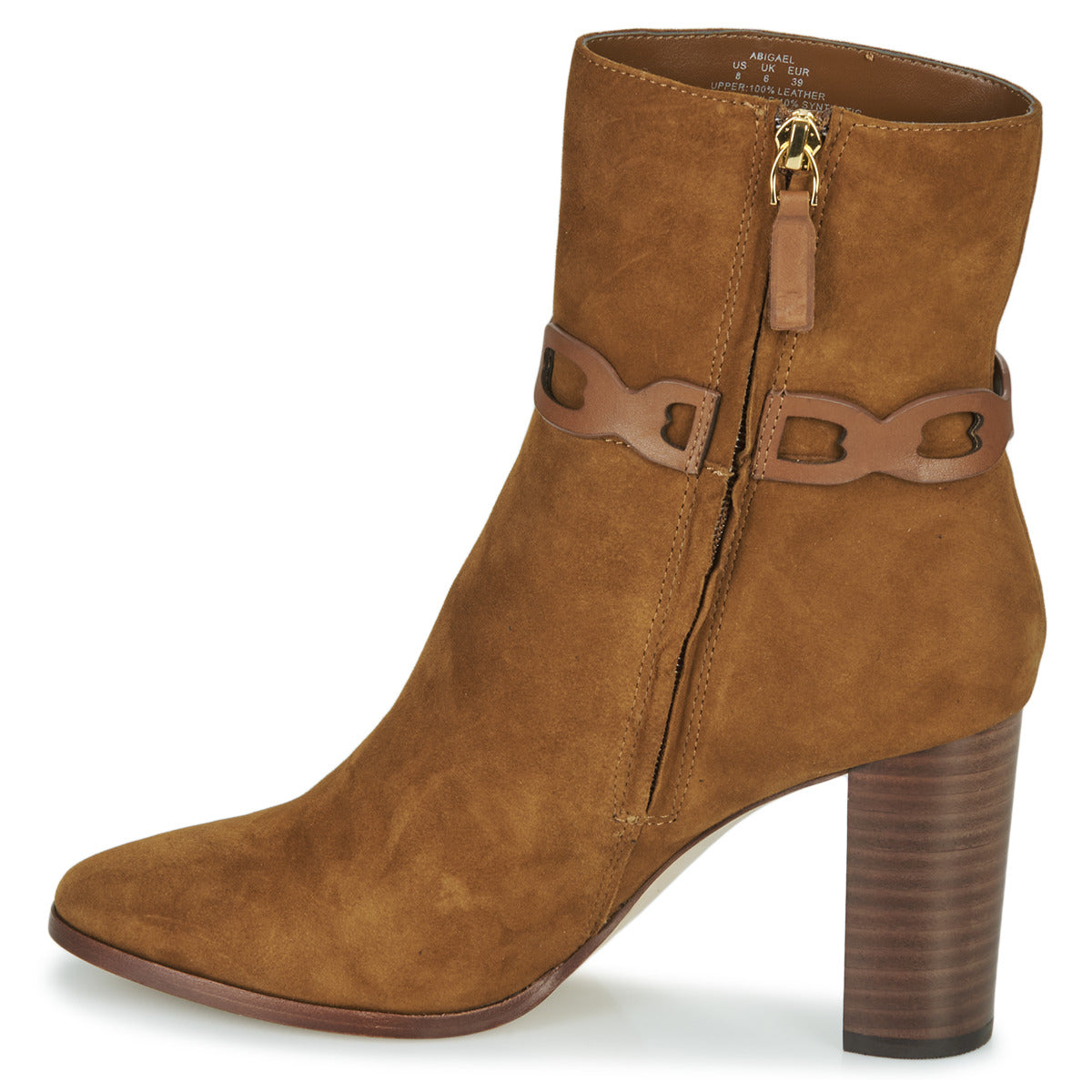 Stivaletti Donna Lauren Ralph Lauren  ABIGAEL-BOOTS-BOOTIE  Marrone