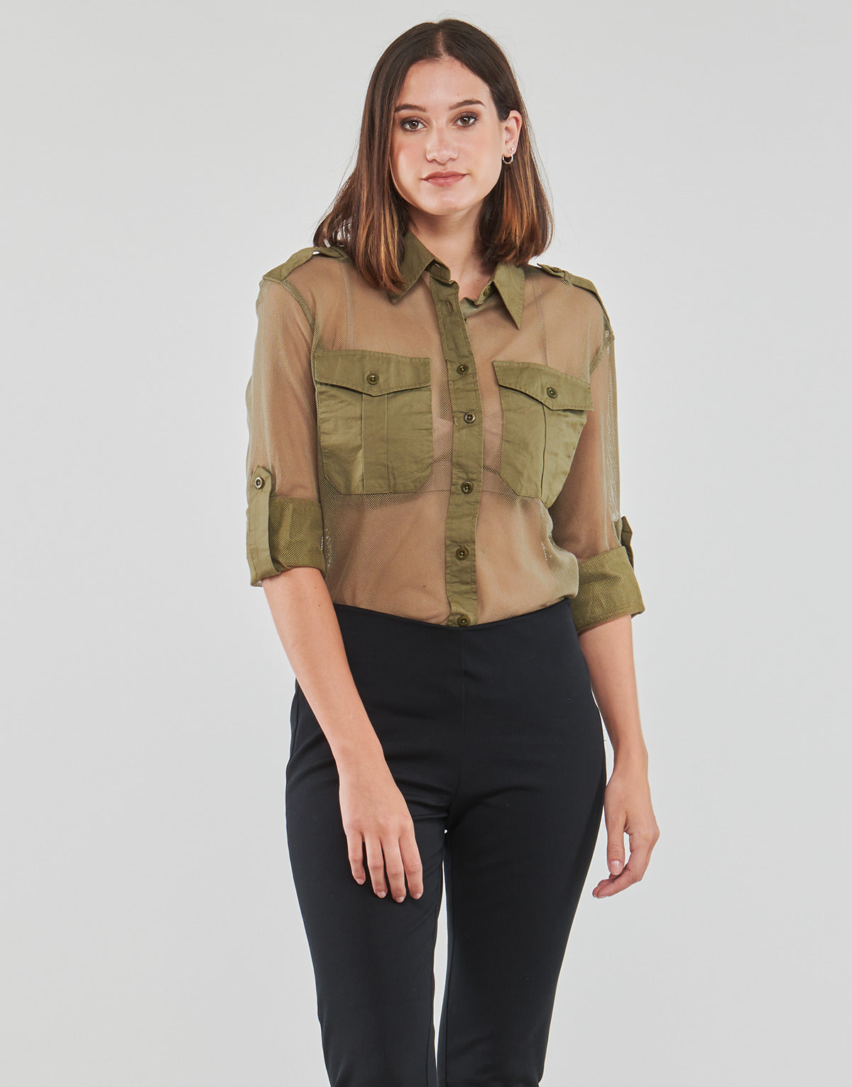 Camicia Donna Lauren Ralph Lauren  ARCHIBALD  Kaki