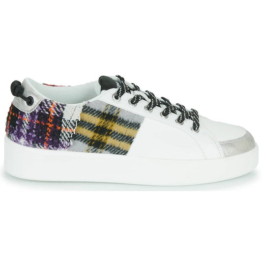 Sneakers basse Donna Desigual  FANCY TARTAN  Bianco