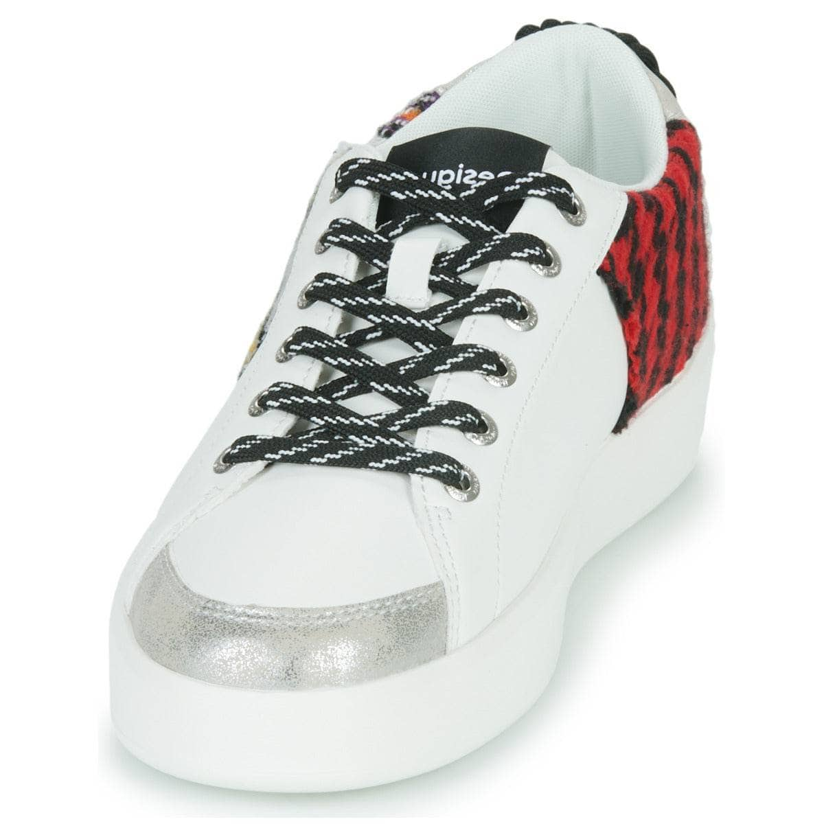 Sneakers basse Donna Desigual  FANCY TARTAN  Bianco