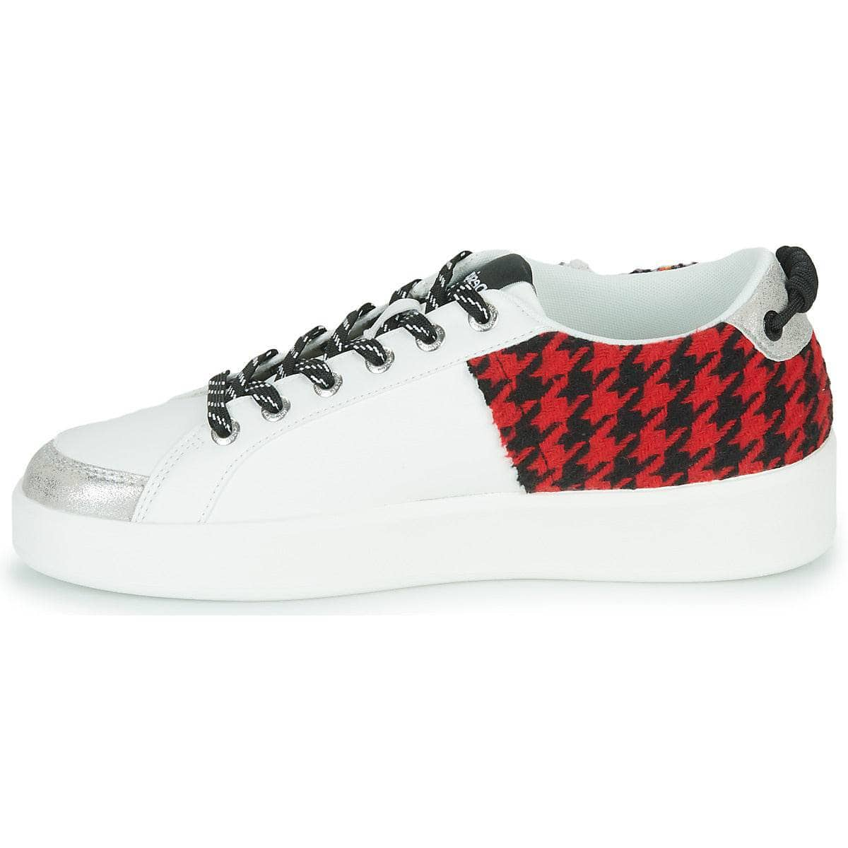 Sneakers basse Donna Desigual  FANCY TARTAN  Bianco