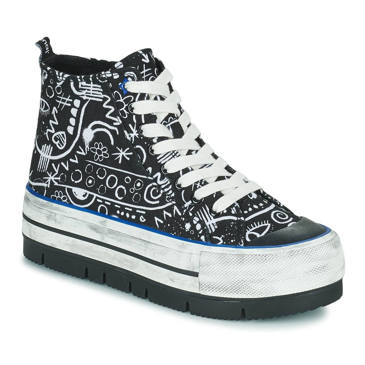 Sneakers alte Donna Desigual  SHOES CRUSH ARTE  Nero