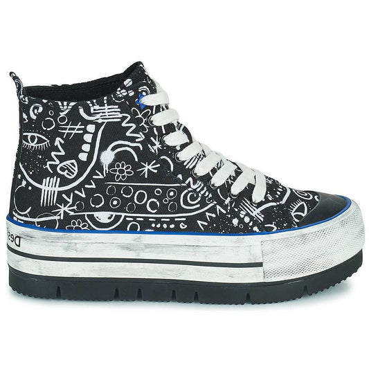 Sneakers alte Donna Desigual  SHOES CRUSH ARTE  Nero