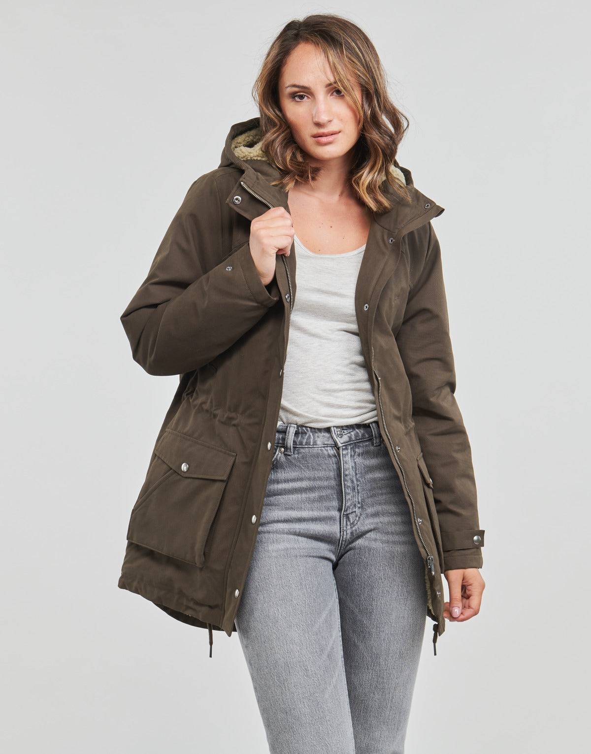 Parka Donna Volcom  WALK ON BY 5K PARKA  Marrone