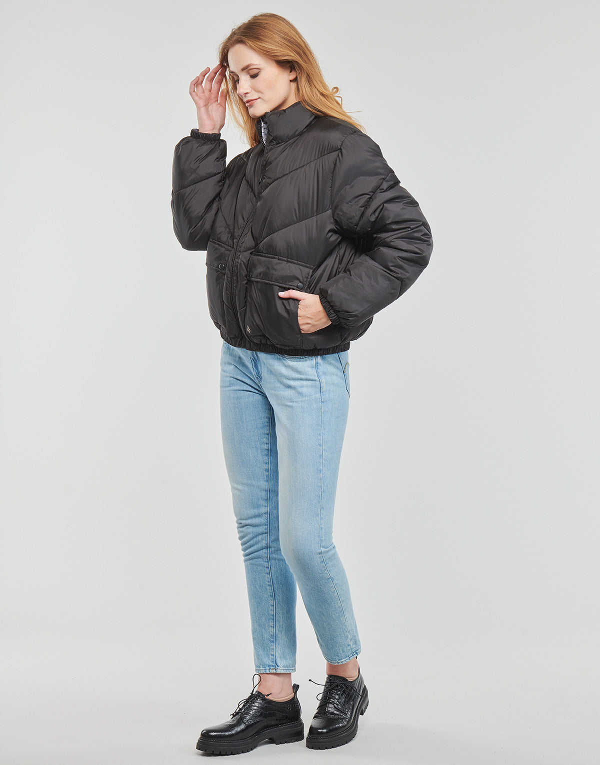 Piumino Donna Volcom  DOWN'N PUFF JACKET  Nero