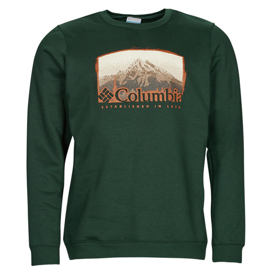 Felpa Uomo Columbia  Hart Mountain  Graphic Crew  Verde