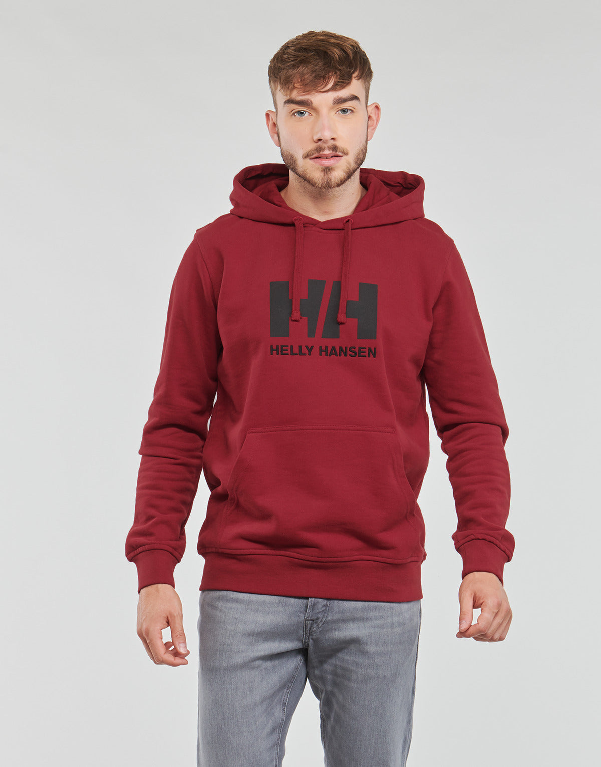 Felpa Uomo Helly Hansen  W HH LOGO HOODIE  Rosso