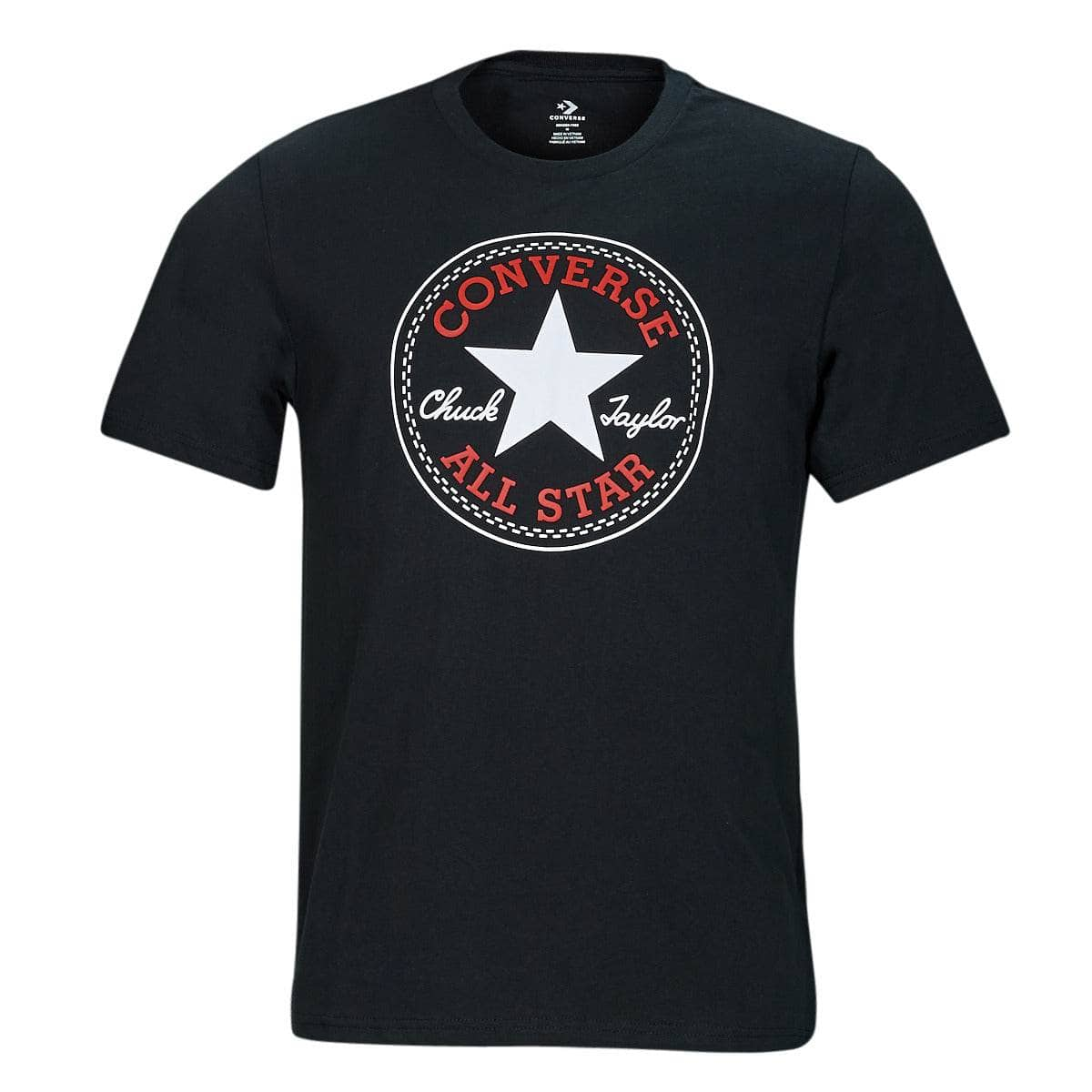 T-shirt Uomo Converse  GO-TO CHUCK TAYLOR CLASSIC PATCH TEE  Nero