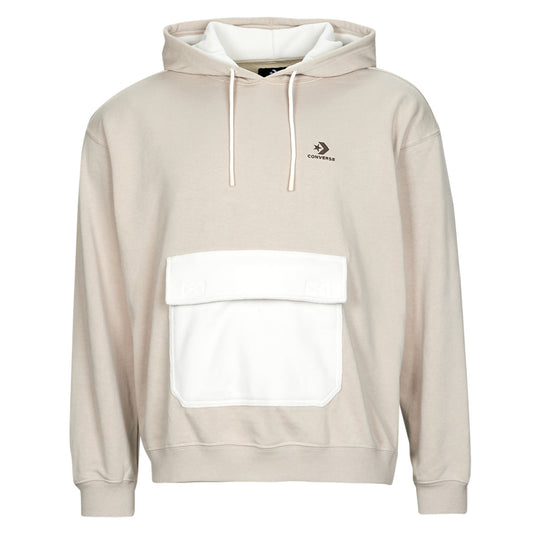 Felpa Uomo Converse  UTILITY POCKET PULLOVER HOODIE  Beige