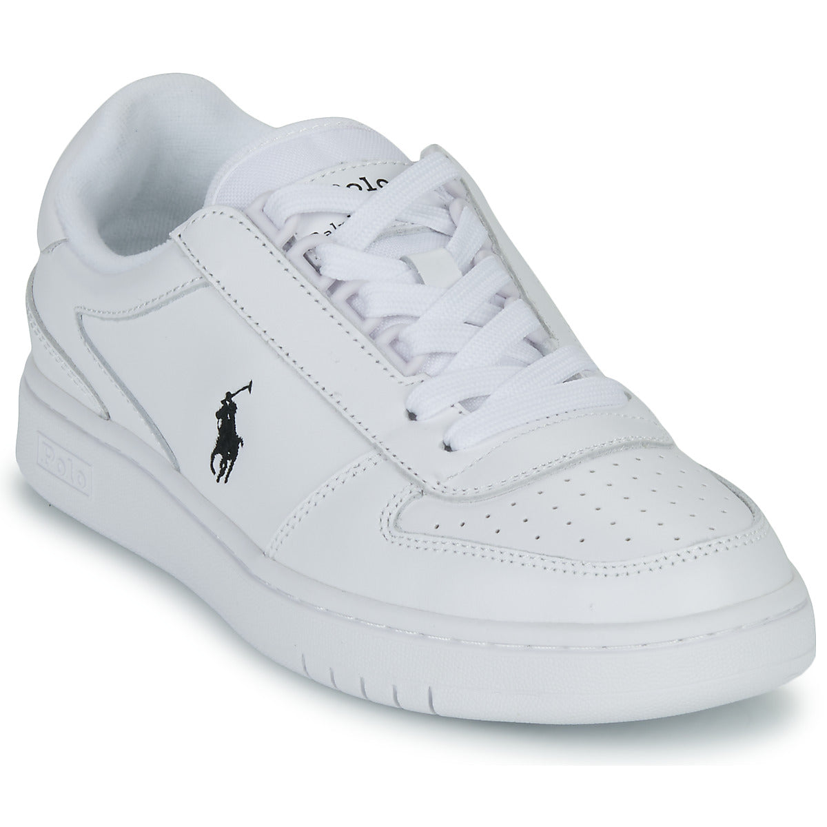 Sneakers basse Donna Polo Ralph Lauren  POLO CRT PP-SNEAKERS-LOW TOP LACE  Bianco