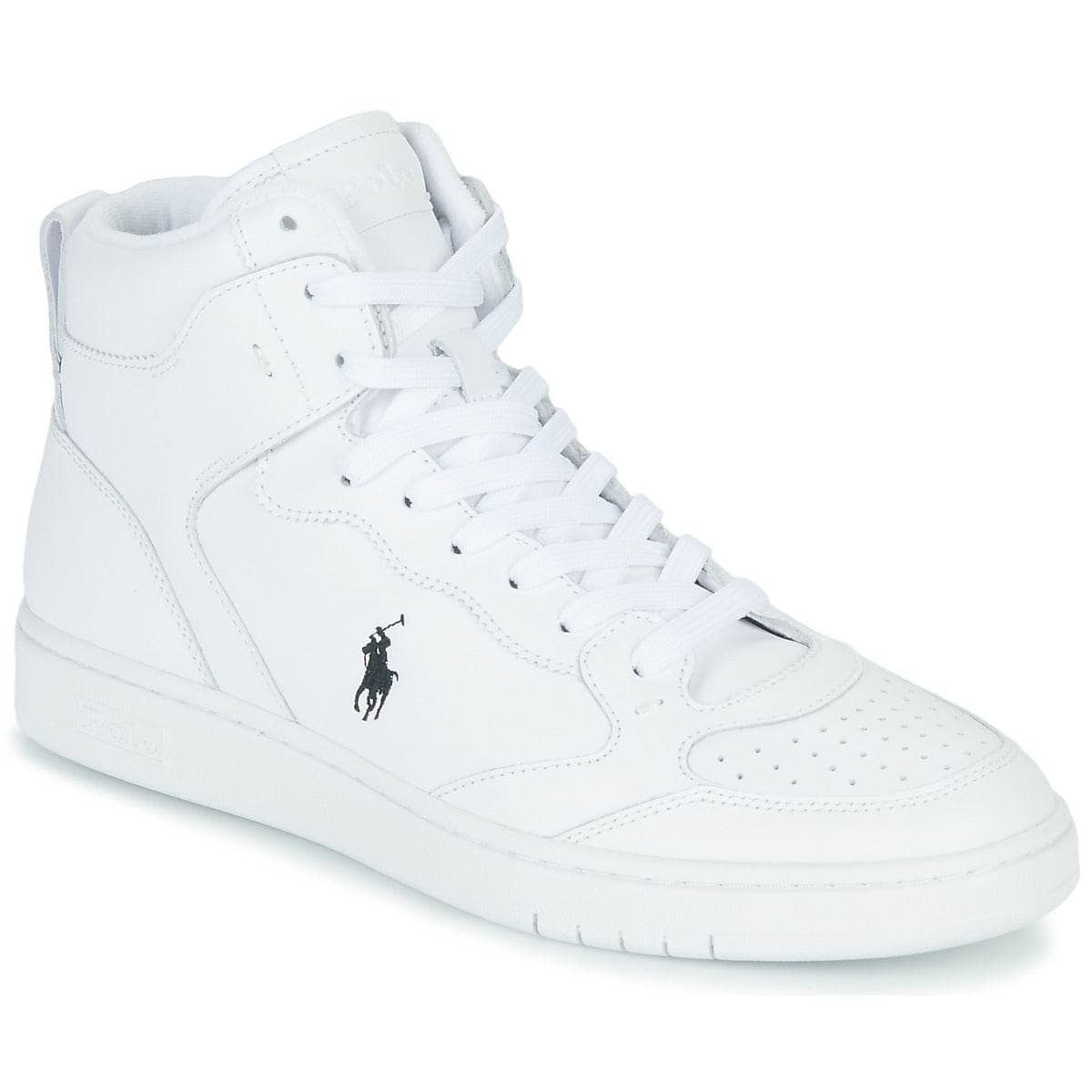 Sneakers alte Donna Polo Ralph Lauren  POLO CRT HGH-SNEAKERS-LOW TOP LACE  Bianco