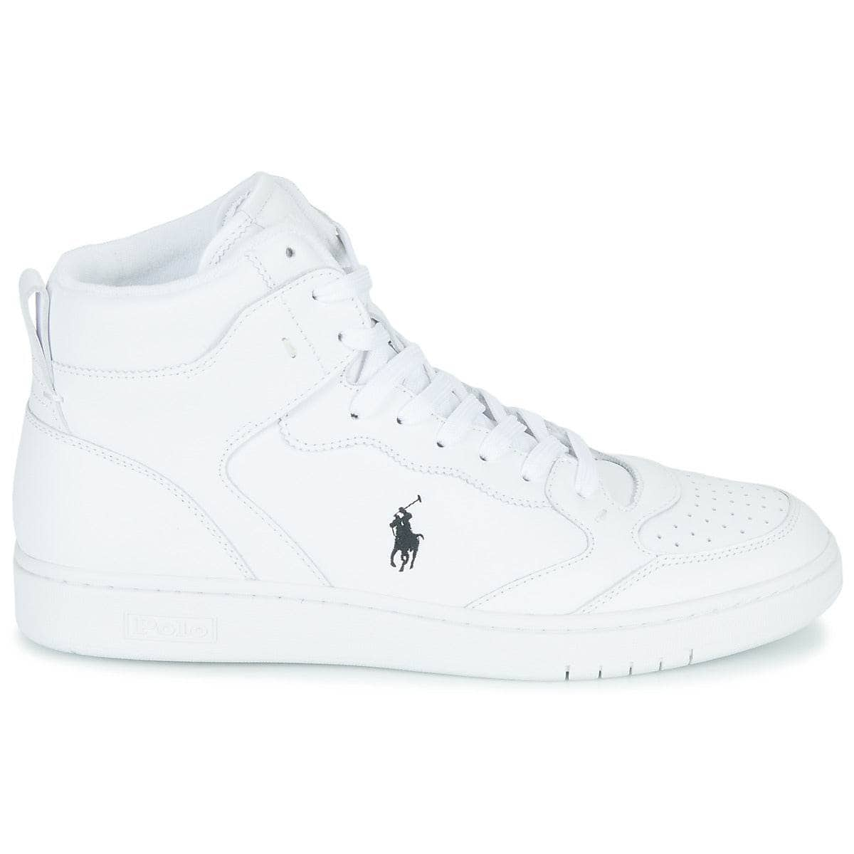 Sneakers alte Donna Polo Ralph Lauren  POLO CRT HGH-SNEAKERS-LOW TOP LACE  Bianco