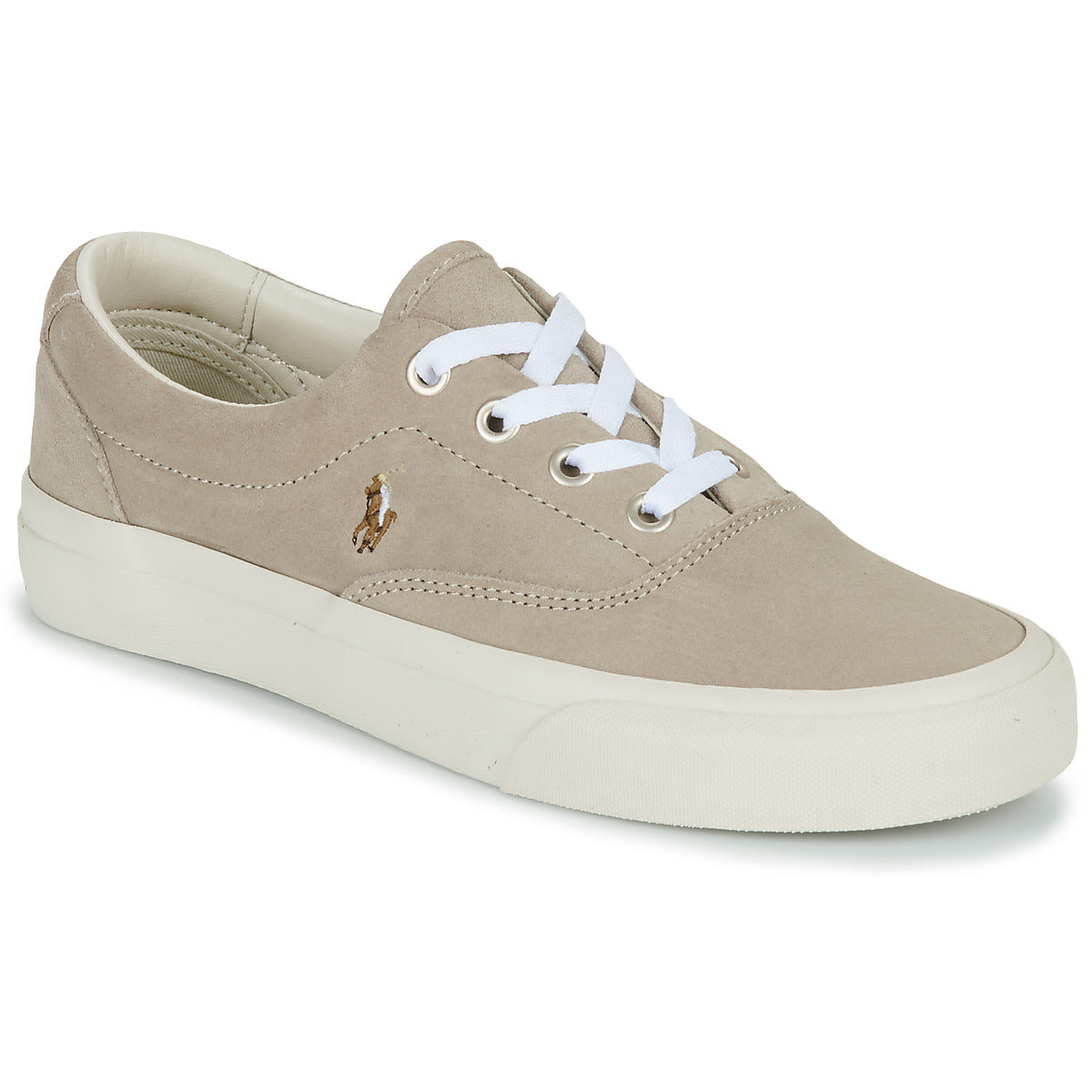 Sneakers Uomo Polo Ralph Lauren  KEATON-PONY-SNEAKERS-LOW TOP LACE  Grigio