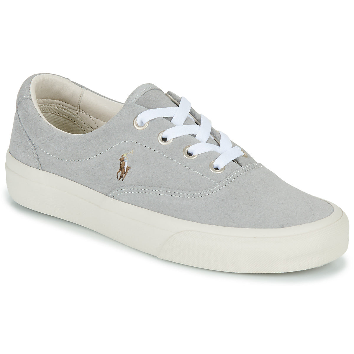 Sneakers Uomo Polo Ralph Lauren  KEATON-PONY-SNEAKERS-LOW TOP LACE  Grigio