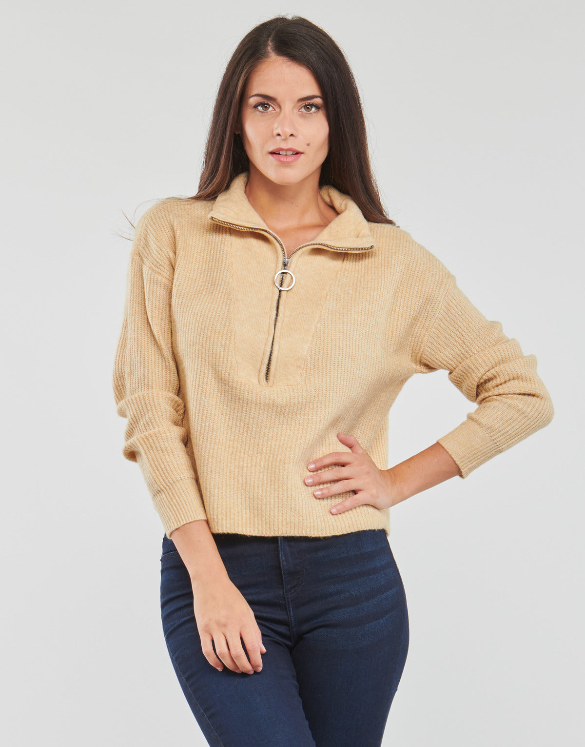 Maglione Donna Noisy May  NMNEWALICE  Beige