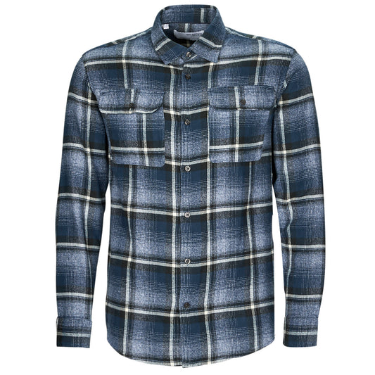 Camicia a maniche lunghe Uomo Selected  SLHREGSCOT CHECK SHIRT  Blu