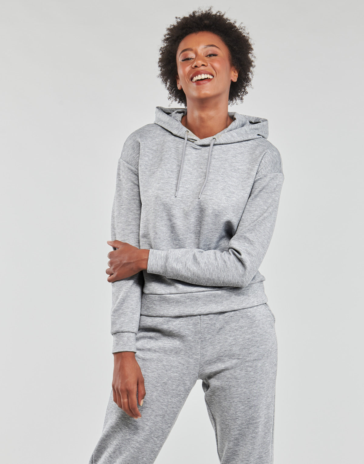 Felpa Donna Only Play  ONPLOUNGE LS HOOD SWEAT  Grigio