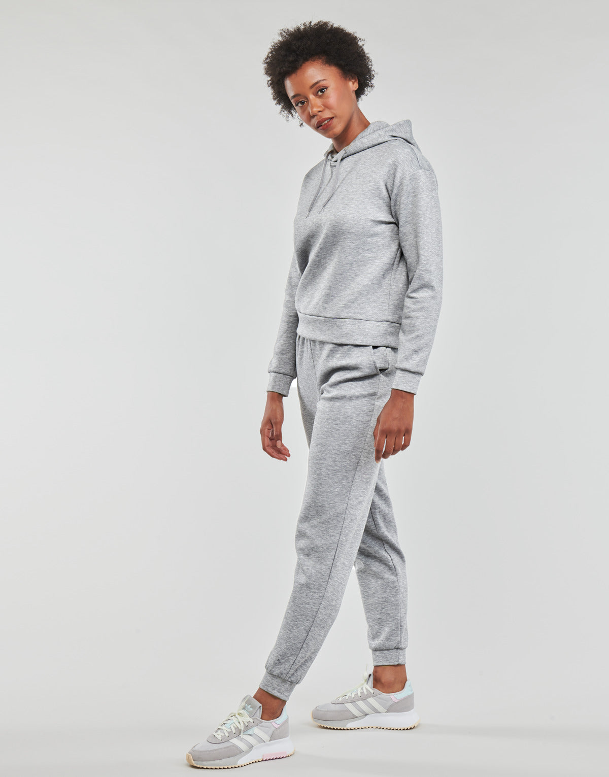 Felpa Donna Only Play  ONPLOUNGE LS HOOD SWEAT  Grigio