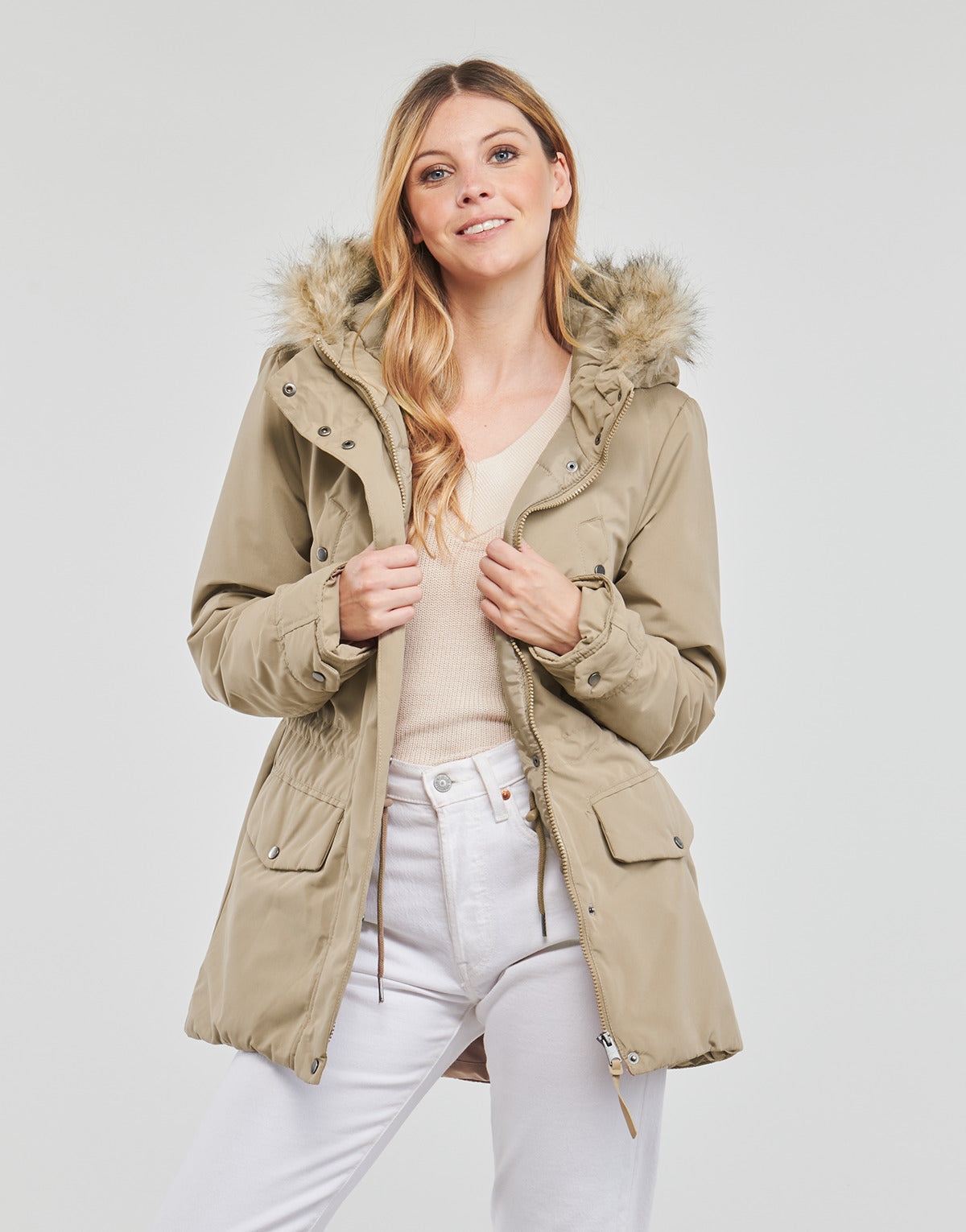 Parka Donna Vero Moda  VMDEMI  Beige