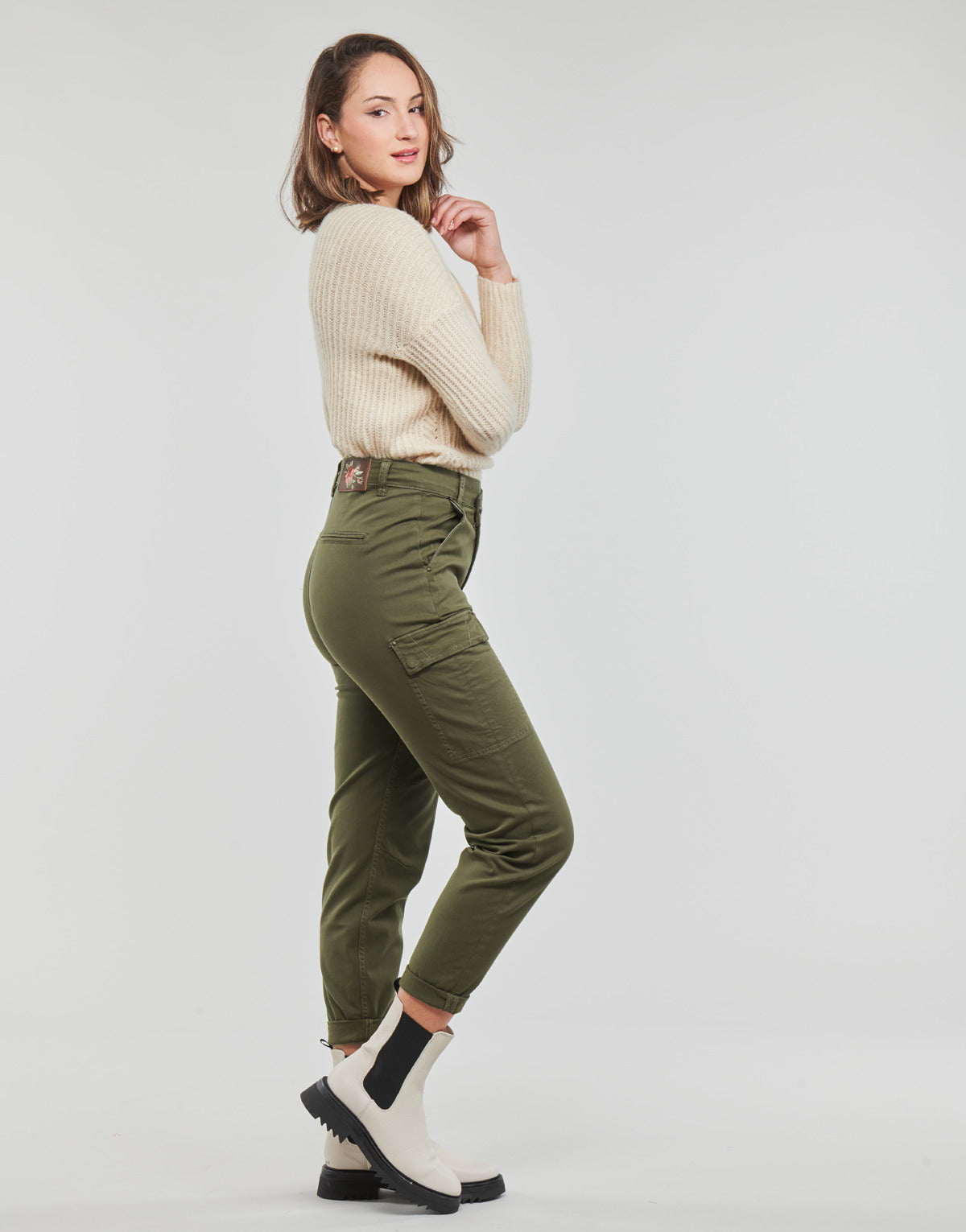 Pantalone Donna Freeman T.Porter  OLGA BOOTCAMP  Kaki