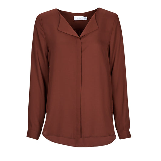 Camicetta Donna Vila  VILUCY L/S SHIRT  Rosso