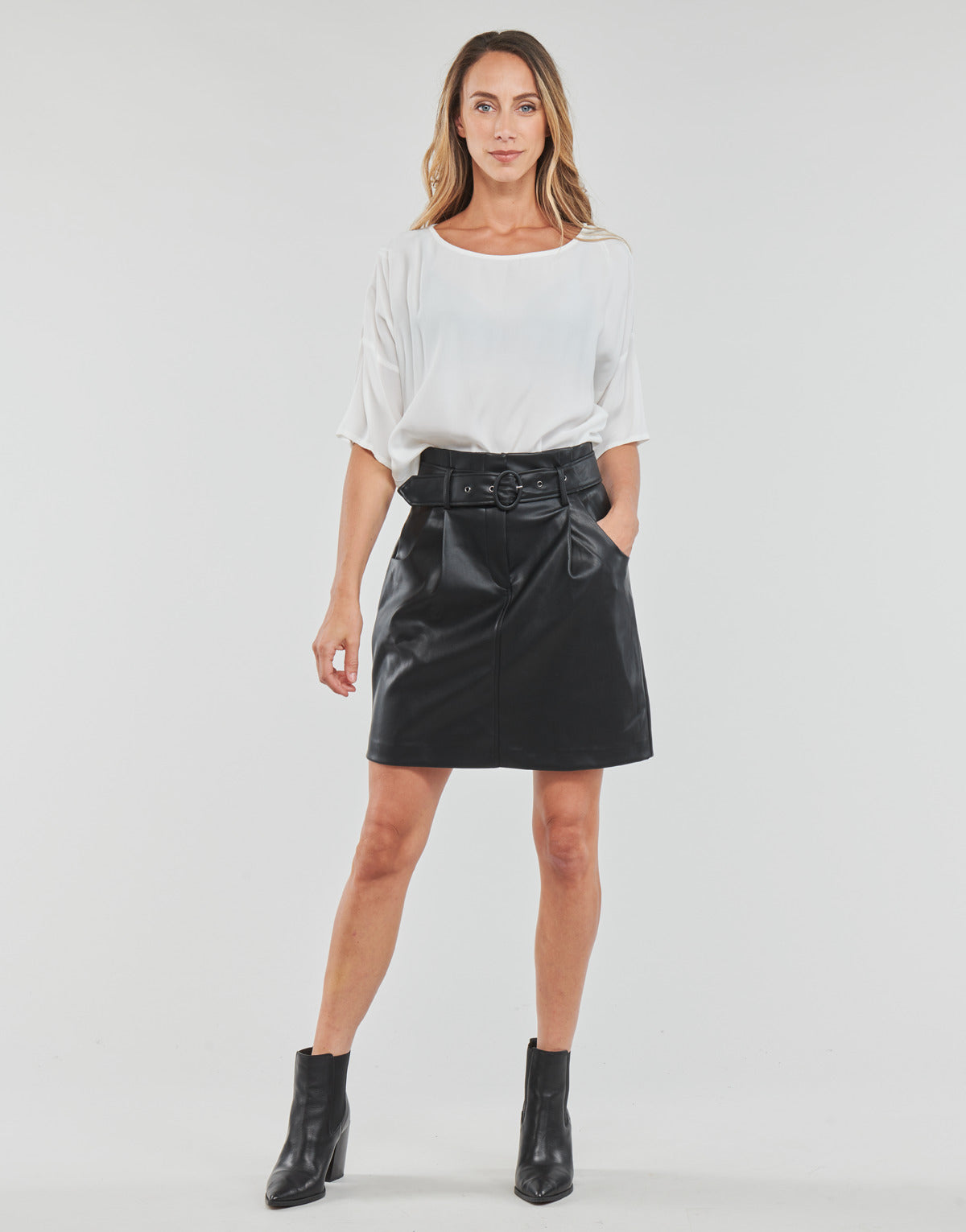 Gonna Donna Vila  VICHOOSY HW COATED SKIRT  Nero