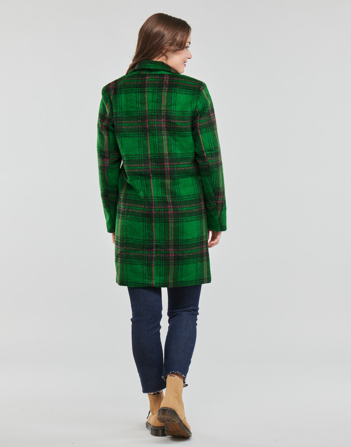 Mantella Donna Vila  VIJAYLAH L/S COAT/SU  Verde