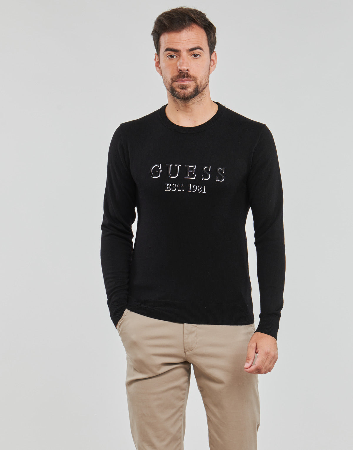 Maglione Uomo Guess  OWEN  Nero