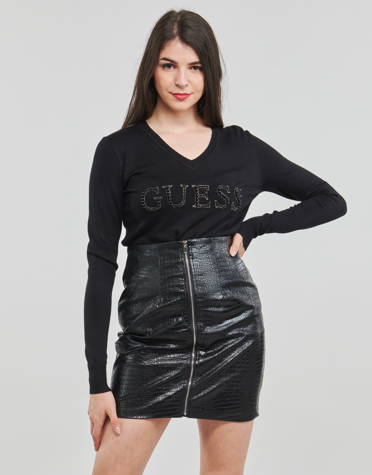 Maglione Donna Guess  ANNE  Nero