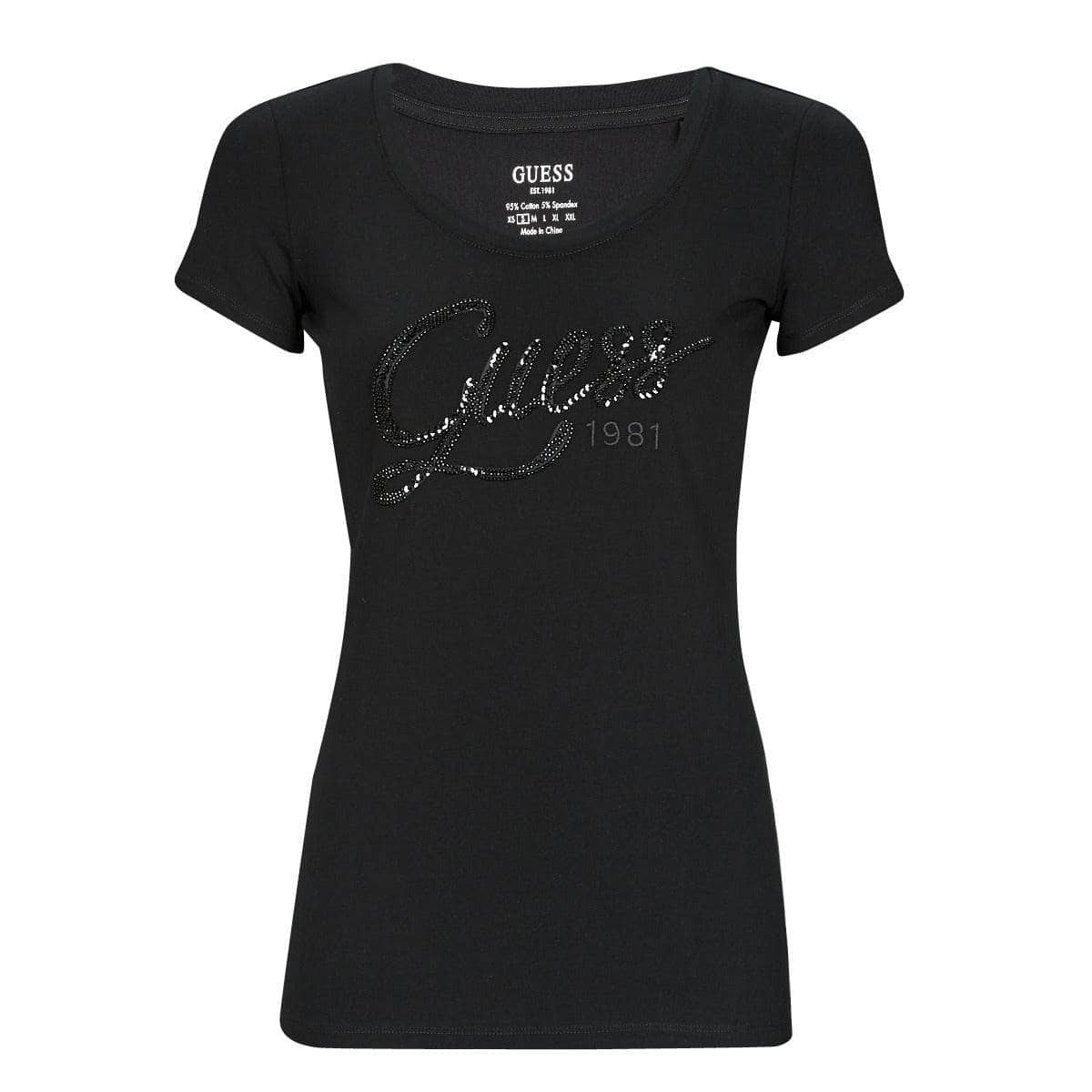 T-shirt Donna Guess  BRYANNA SS  Nero