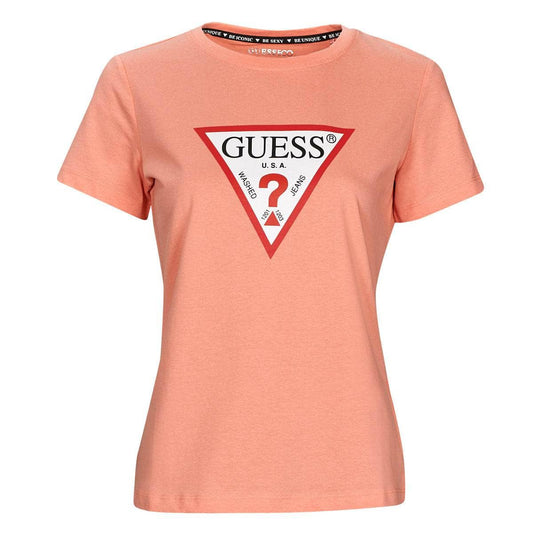 T-shirt Donna Guess  SS CN ORIGINAL TEE  Rosa