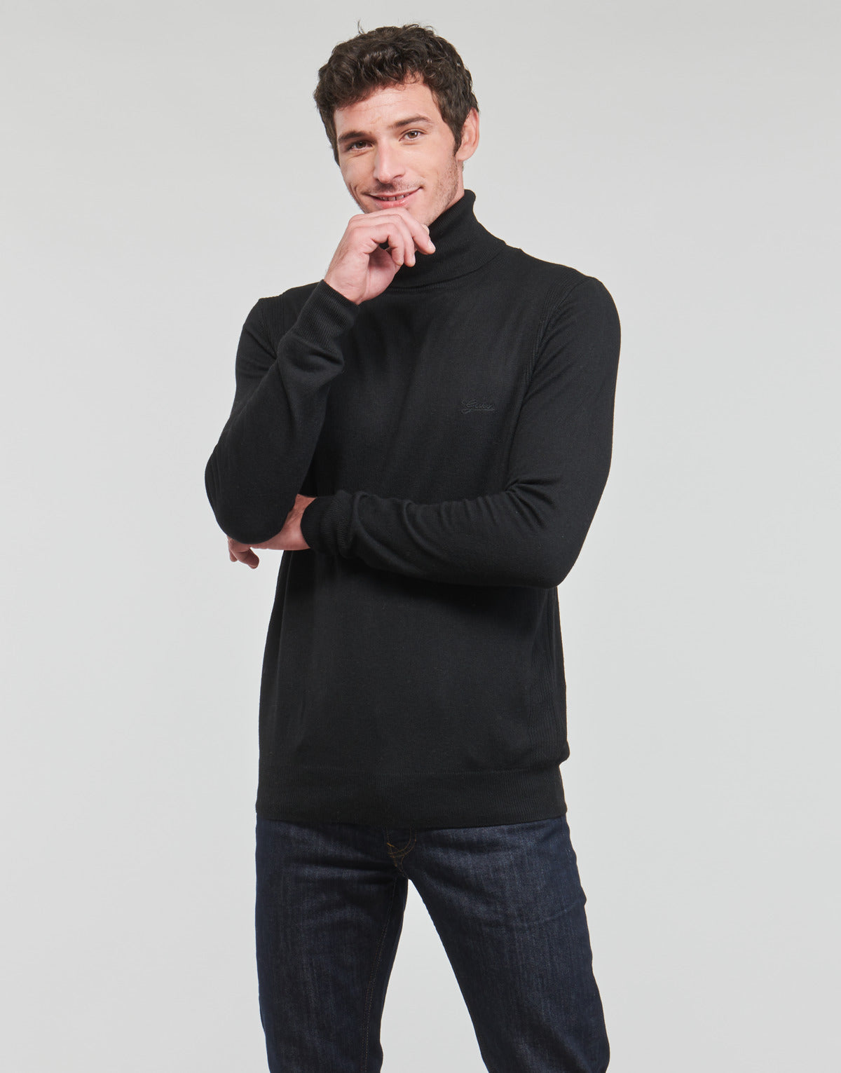 Maglione Uomo Guess  PERCIVAL  Nero