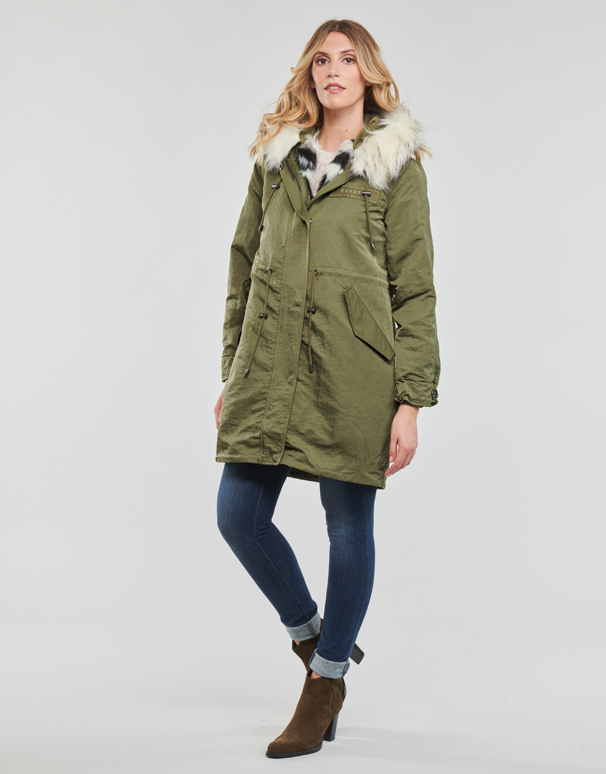 Parka Donna Guess  LENA PARKA  Kaki