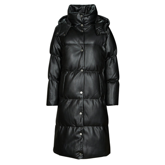 Piumino Donna Guess  EMILIE LONG JACKET  Nero