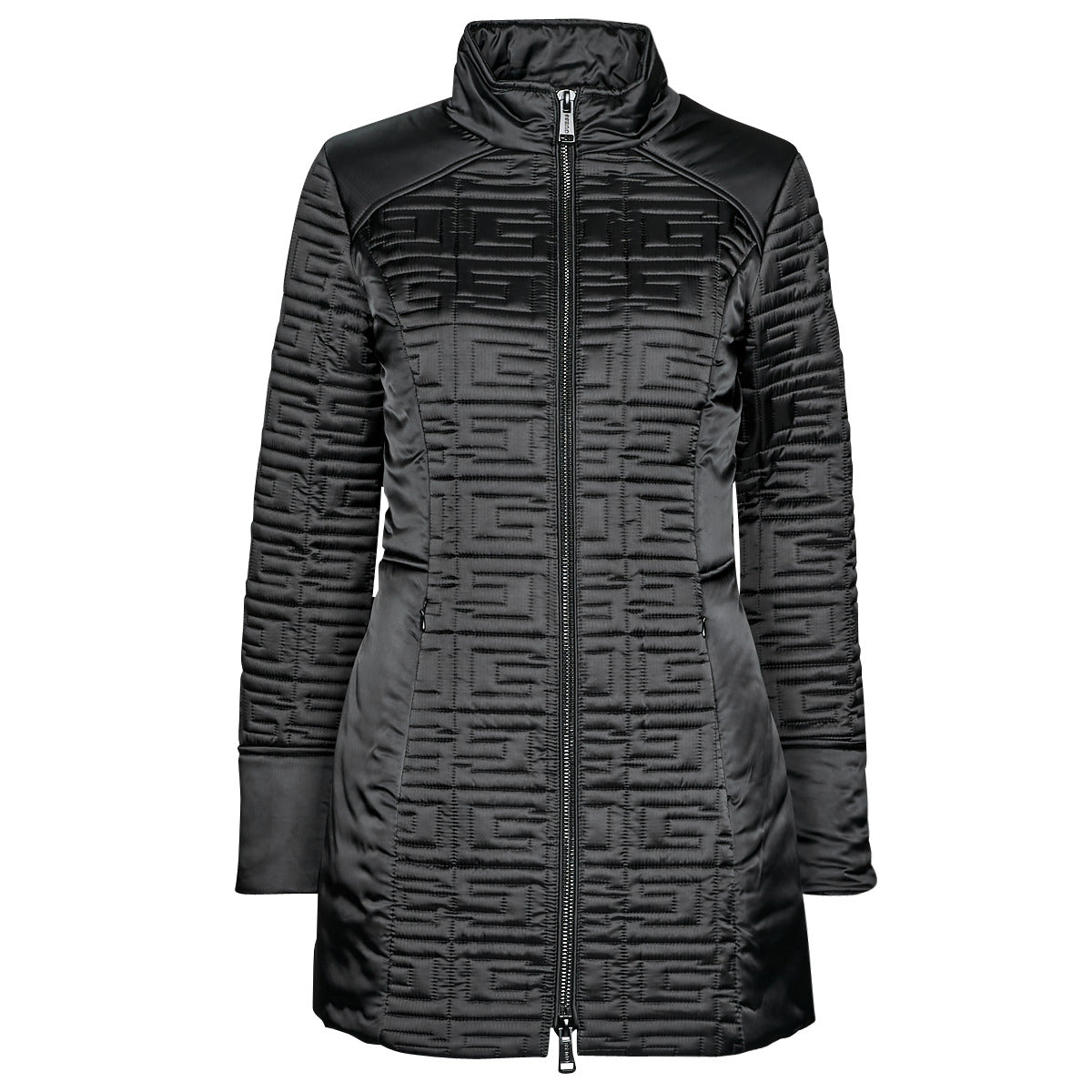 Piumino Donna Guess  MARINE LONG JACKET  Nero