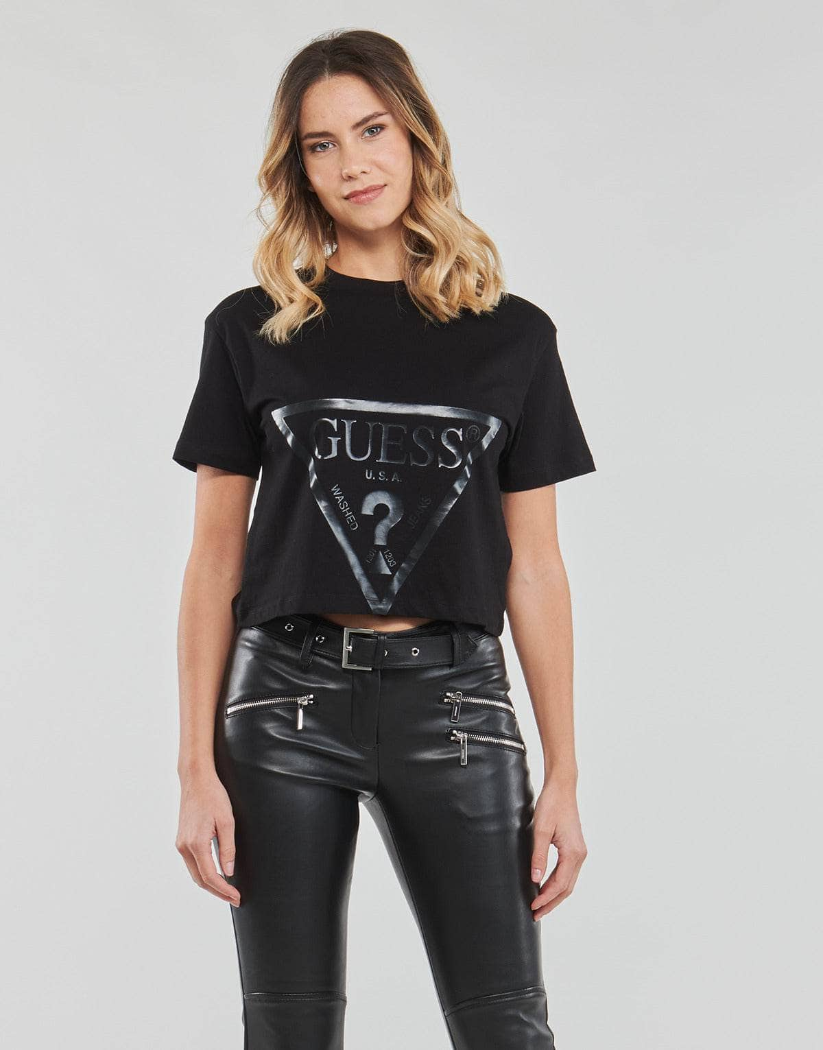 T-shirt Donna Guess  ADELE  Nero