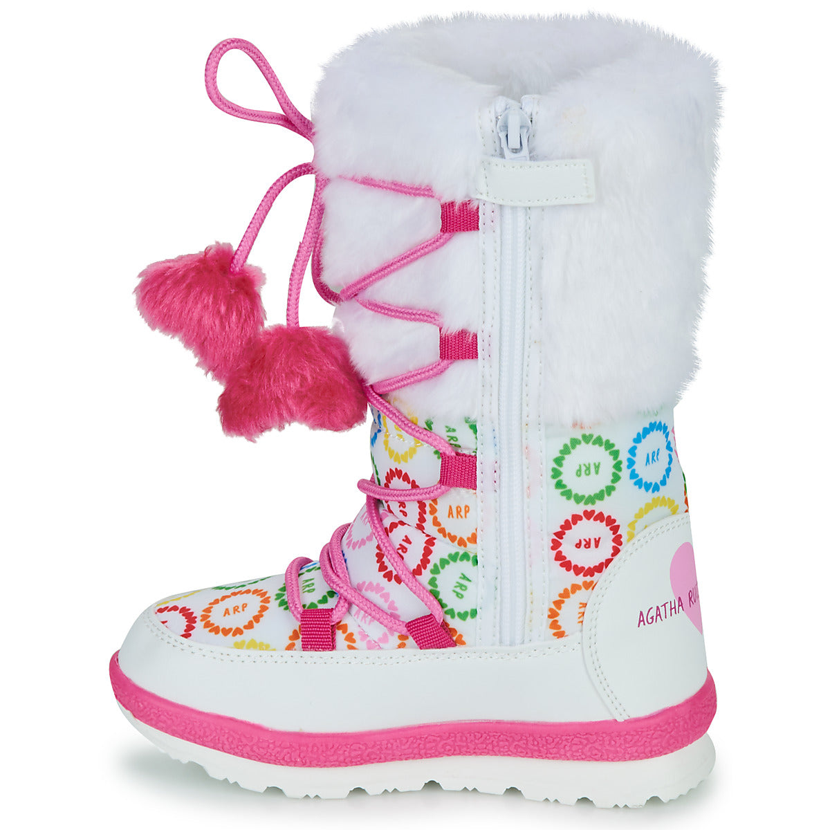 Scarpe da neve bambini ragazza Agatha Ruiz de la Prada  APRES SKI  Bianco