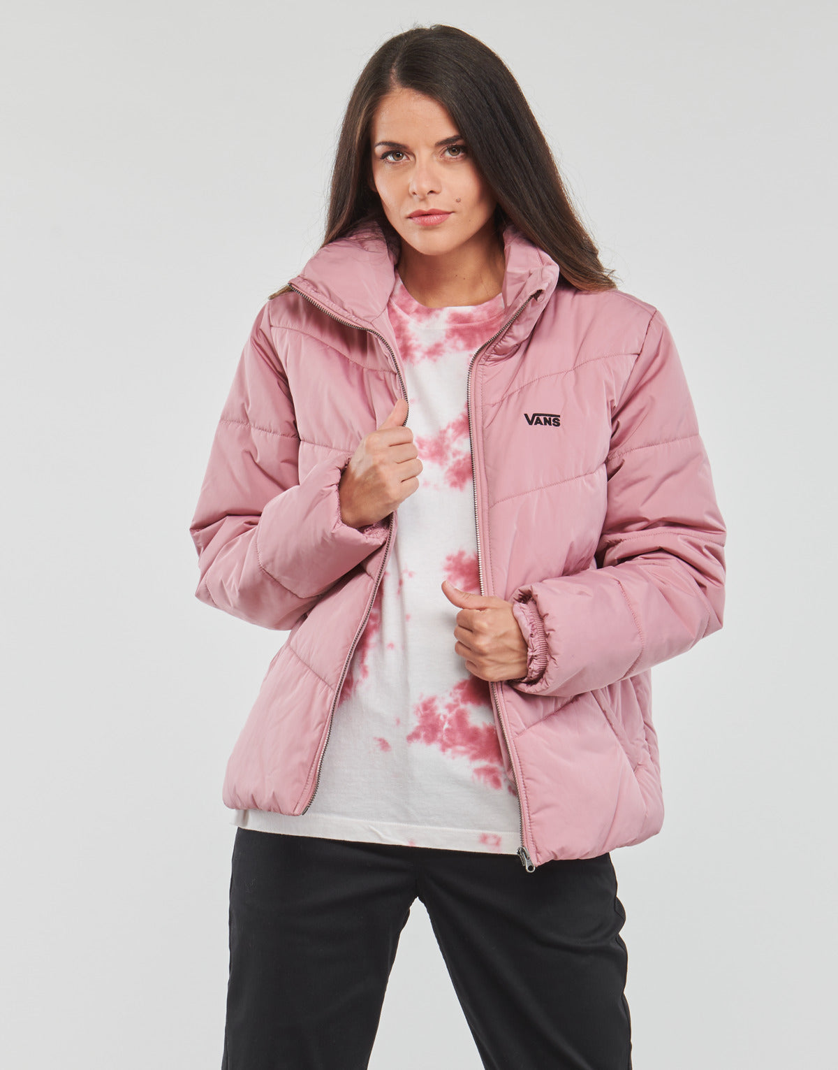 Piumino Donna Vans  FOUNDRY PUFF MTE  Rosa