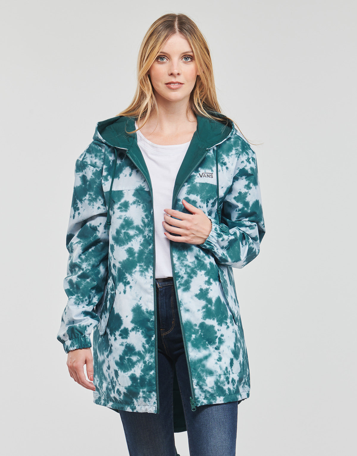 Giacca Donna Vans  MERCY REVERSIBLE PARKA  Verde