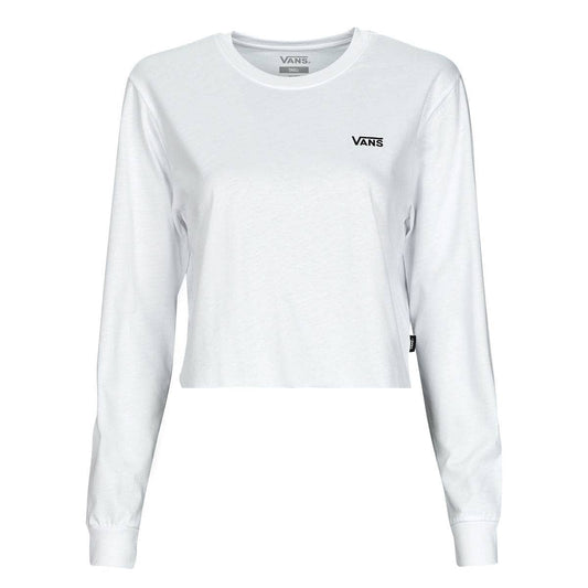 T-shirts a maniche lunghe Donna Vans  JUNIOR V LS CROP  Bianco