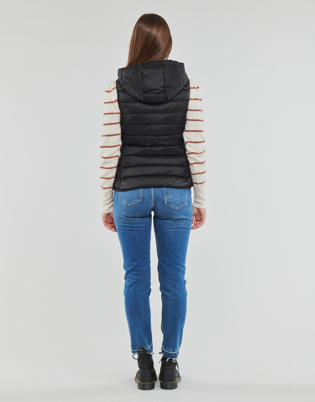 Piumino Donna Only  ONLNEWTAHOE HOOD WAISTCOAT OTW NOOS  Nero