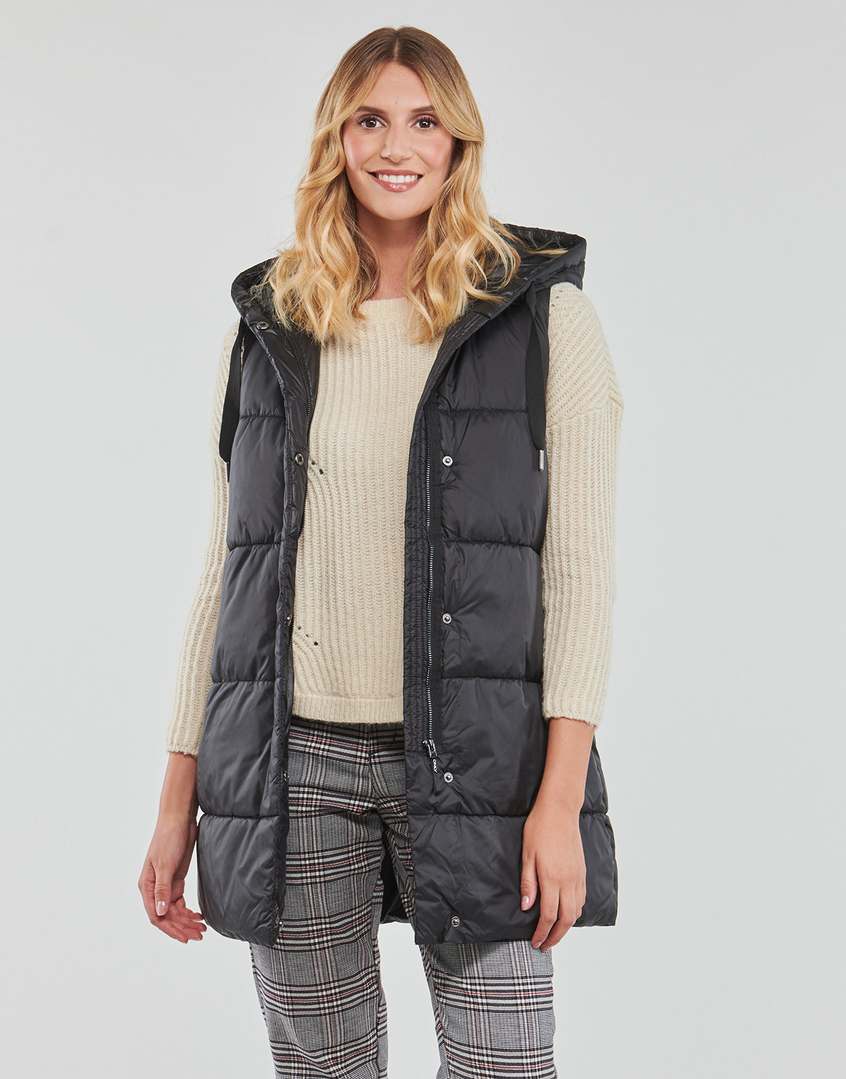 Piumino Donna Only  ONLNEWASTA PUFFER WAISTCOAT CC OTW  Nero