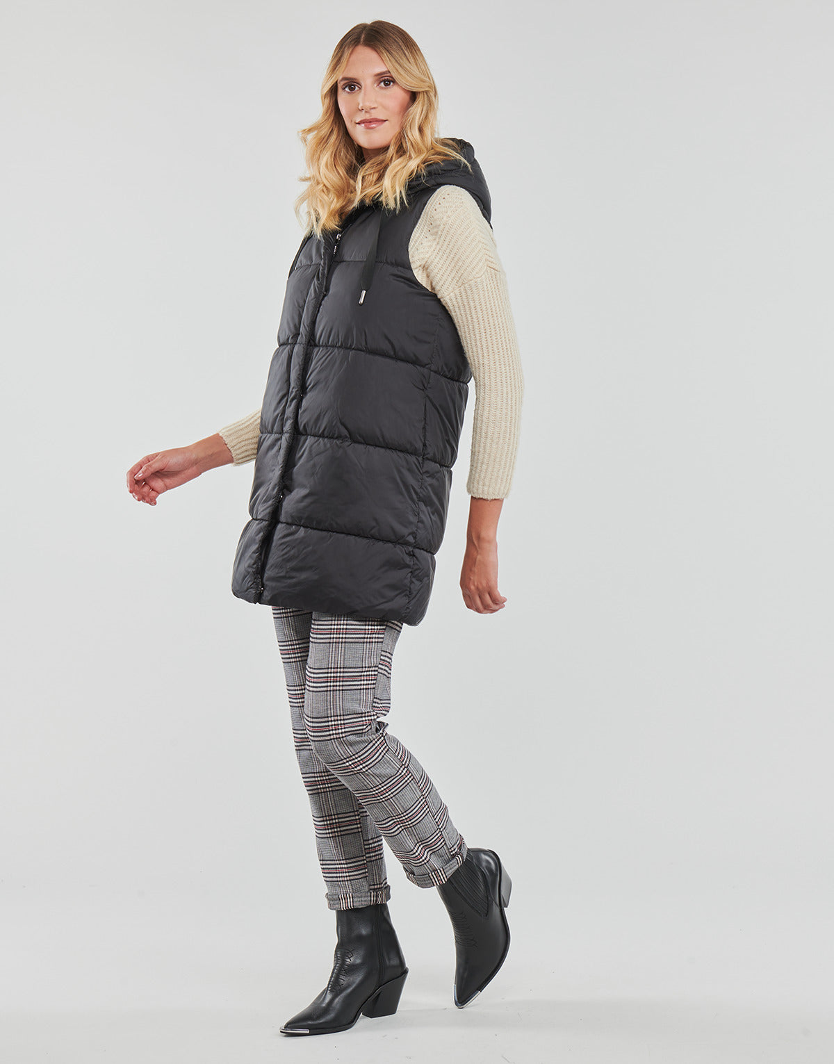 Piumino Donna Only  ONLNEWASTA PUFFER WAISTCOAT CC OTW  Nero