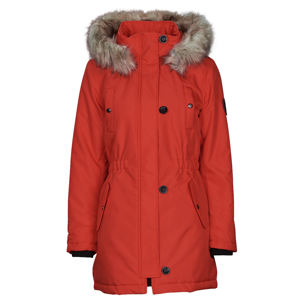 Parka Donna Only  ONLIRIS FUR WINTER PARKA CC OTW  Rosso