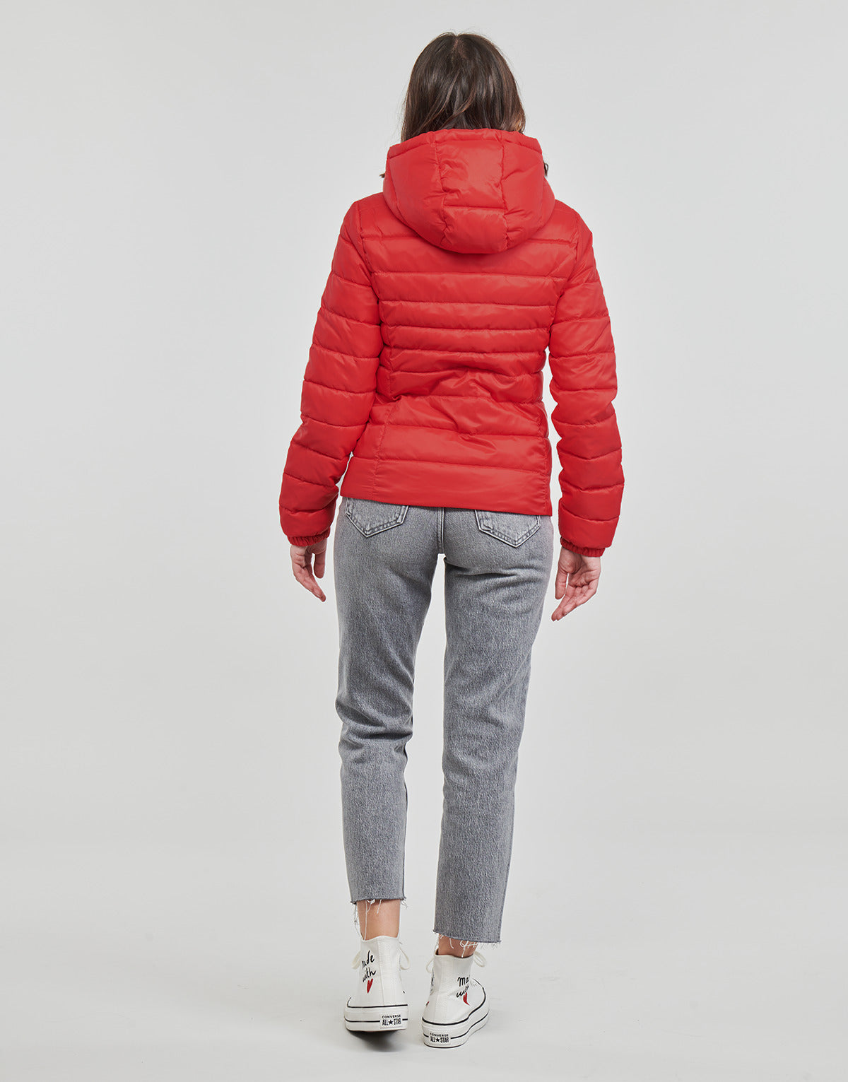 Piumino Donna Only  ONLTAHOE HOOD JACKET OTW NOOS  Rosso