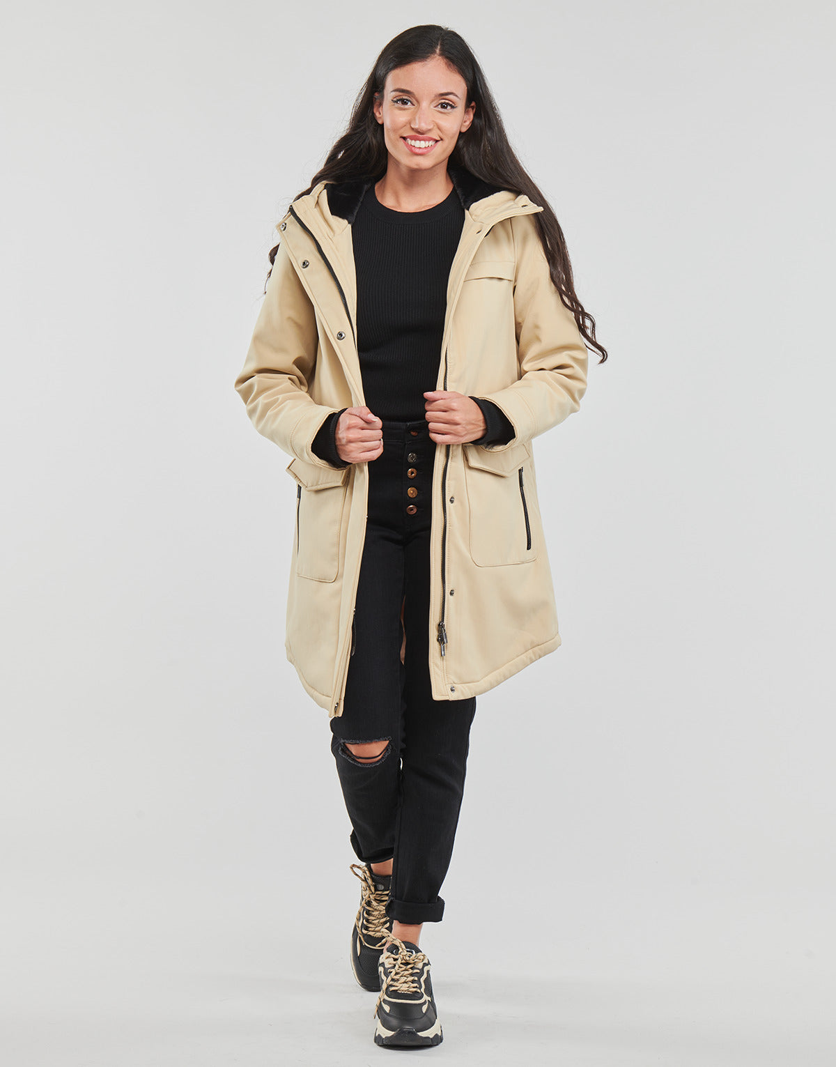 Parka Donna Only  ONLMAASTRICHT PARKA OTW NOOS  Beige