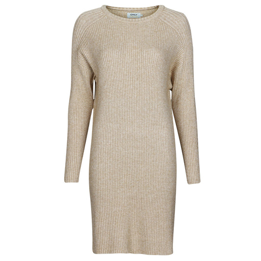 Abito corto Donna Only  ONLFIA KATIA L/S DRESS CC KNT  Beige