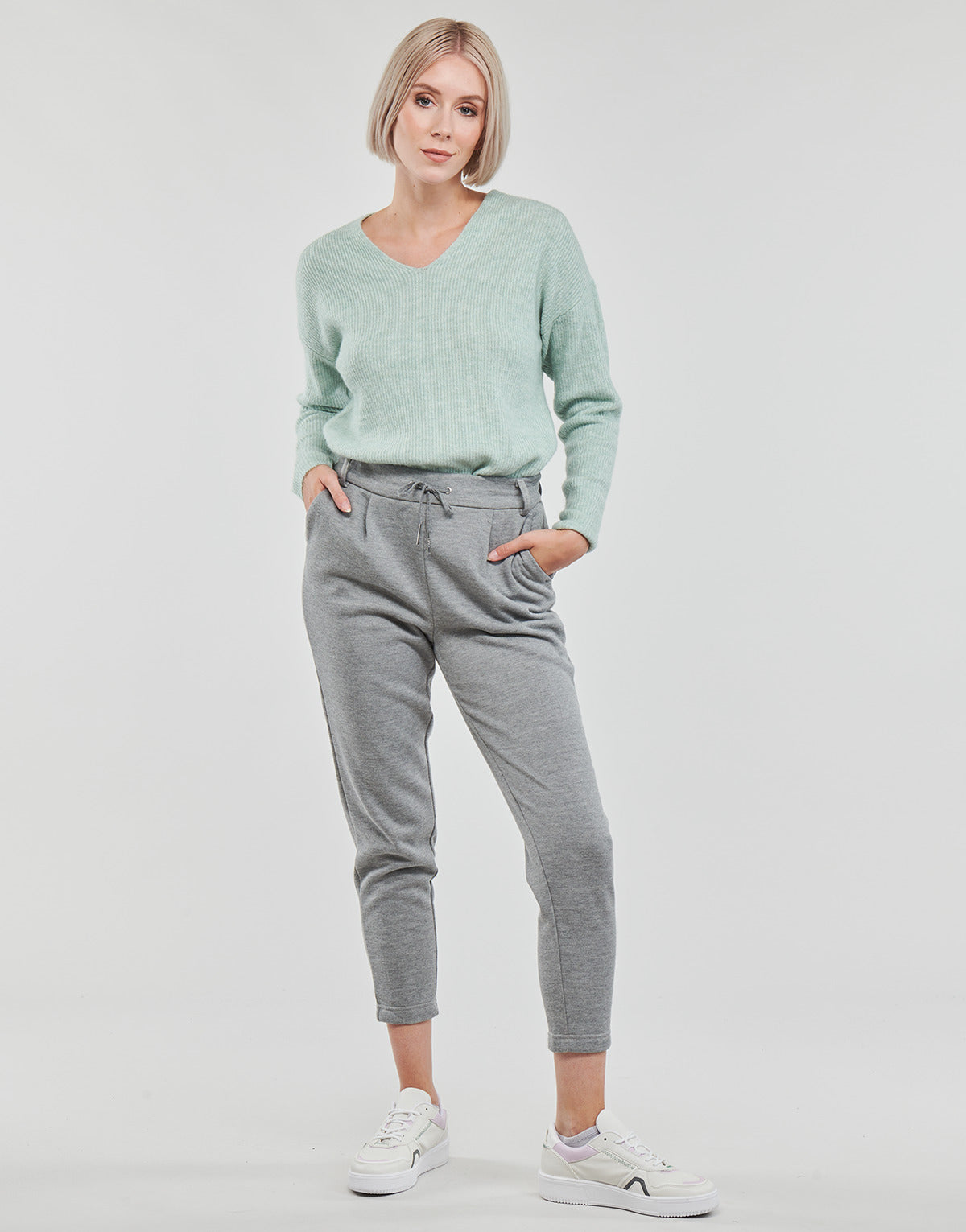 Pantalone Chino Donna Only  ONLPOPSWEAT EVERY EASY PNT  Grigio