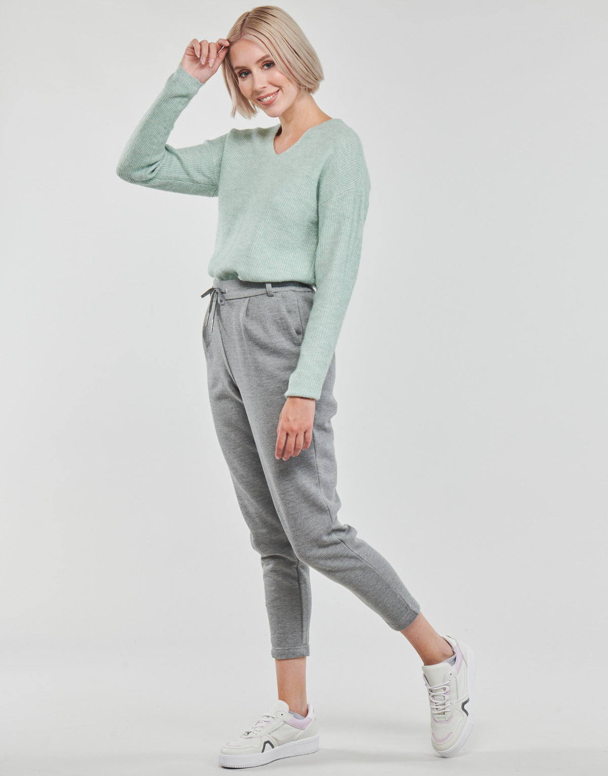 Pantalone Chino Donna Only  ONLPOPSWEAT EVERY EASY PNT  Grigio