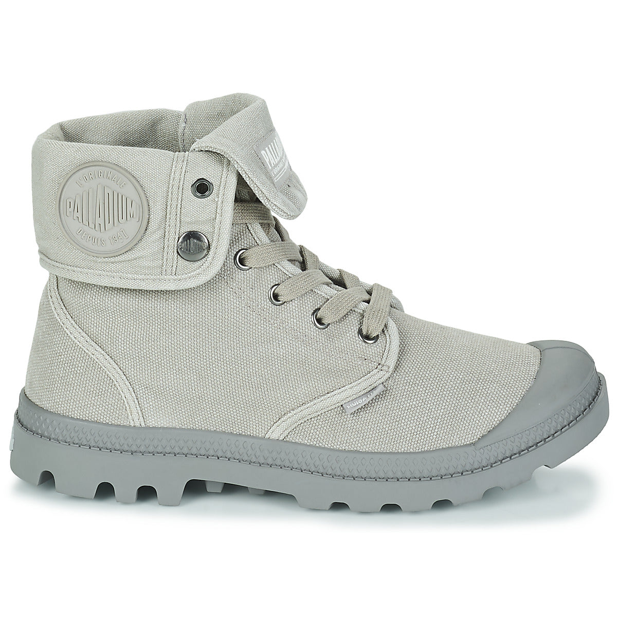 Sneakers alte Uomo Palladium  BAGGY CANVAS  Grigio